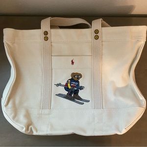 *NEW* Ralph Lauren Skiing Polo Bear tote bag